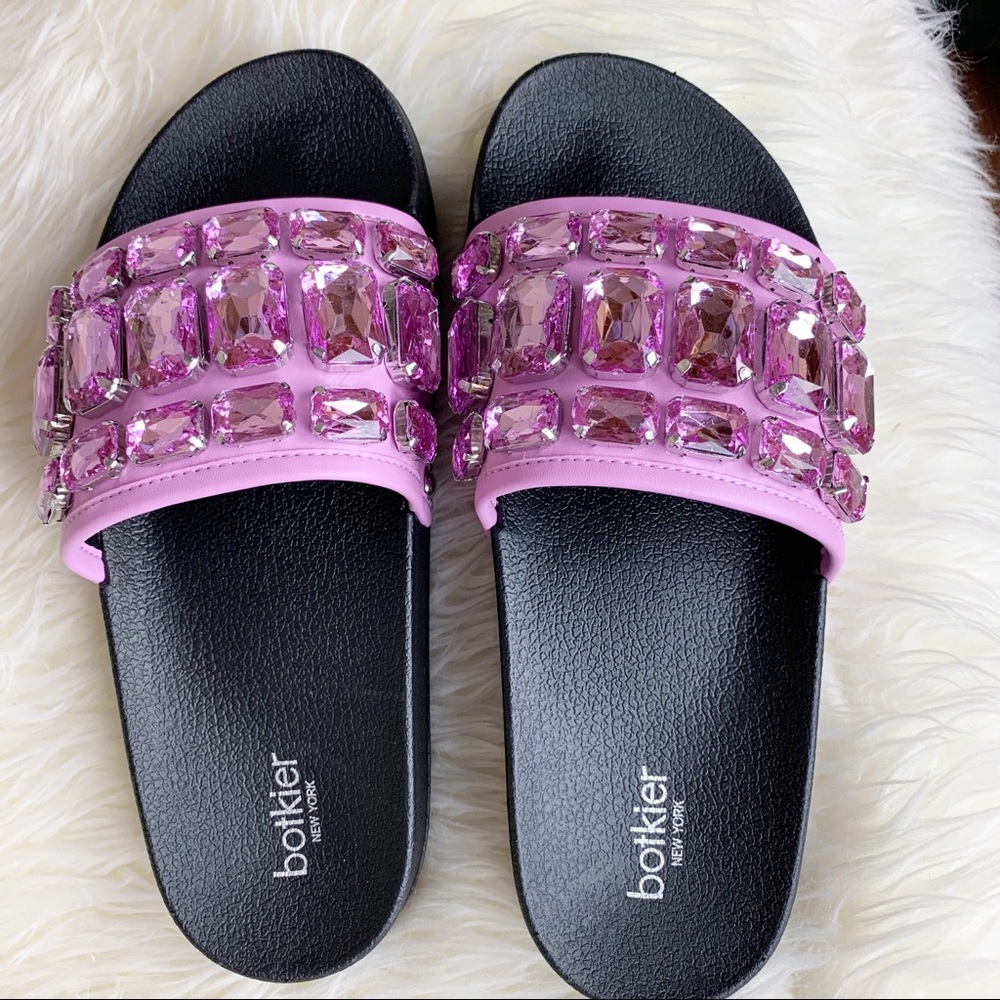 NIB Botkier | Freda Crystal Pool Slide Sandals 7M